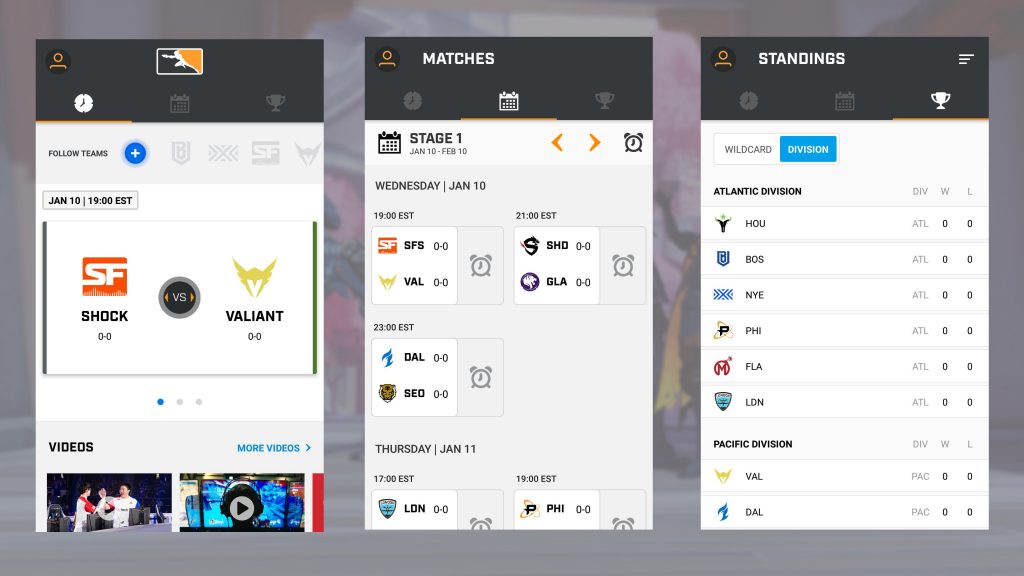 Overwatch League Uygulaması Şimdi iOS ve Android'de Kullanıma Sunuldu