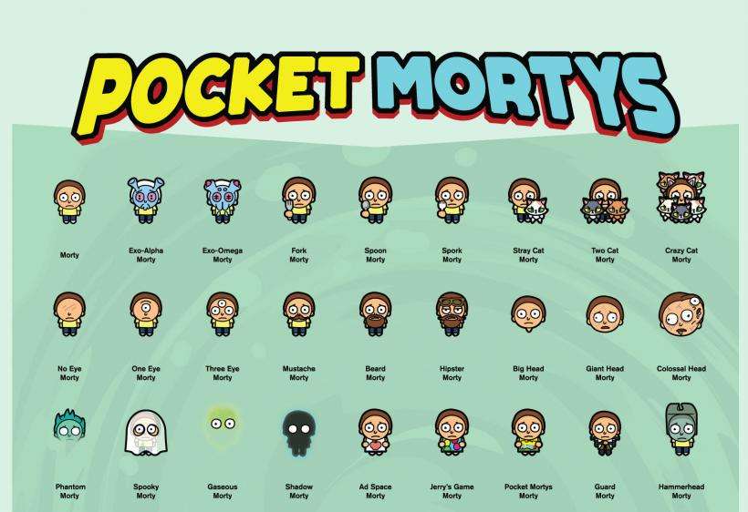 Pocket Mortys Morty list