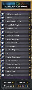 Hearthstone Evem Shaman