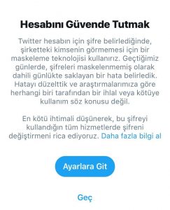 Twitter Hesap Güvenliği