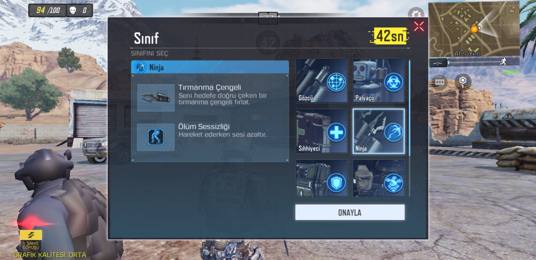 Call of Duty Mobile Karakter Sınıfları - Ninja