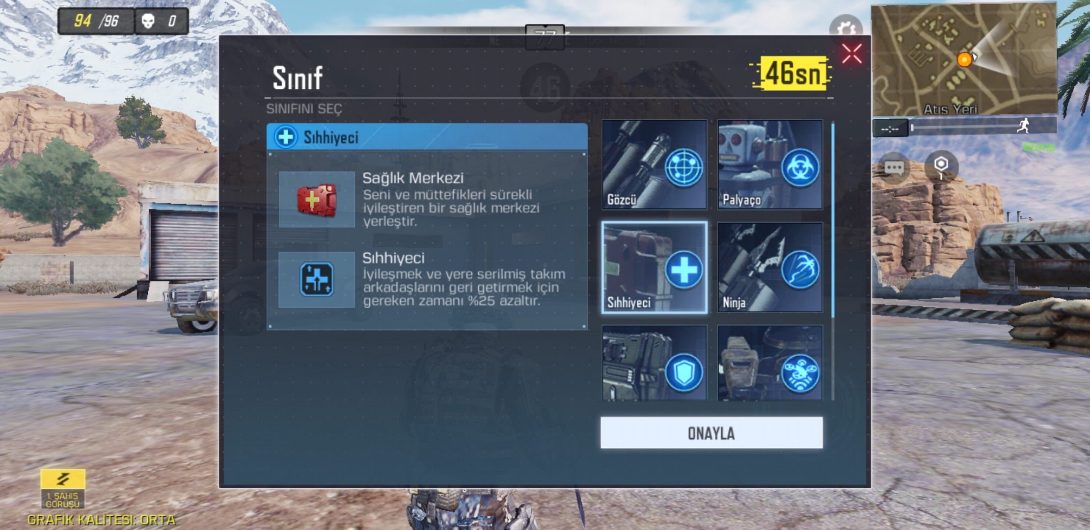 Call of Duty Mobile Karakter Sınıfları - Sıhhiyeci