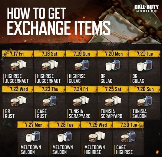 Call of Duty Mobile etkinlik takvimi