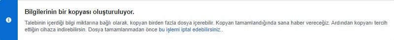 Facebook silinen mesajları indirme