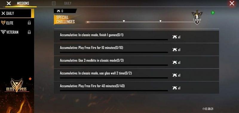 Free Fire Görevleri