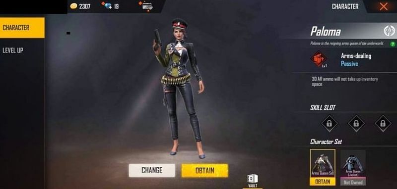 Free Fire Paloma karakter