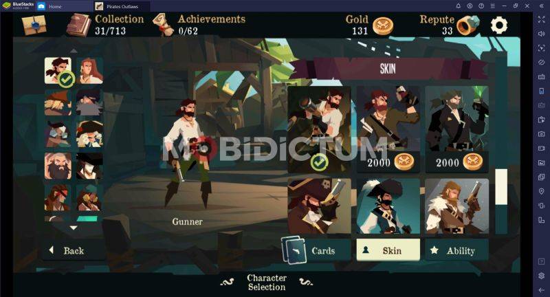 Pirates Outlaws karakter özelleştirme