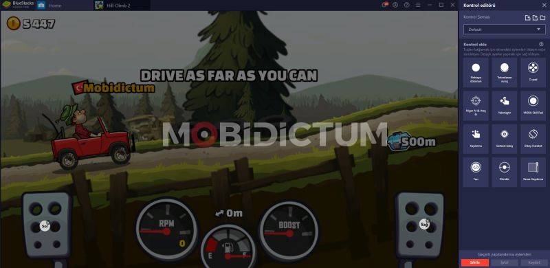 Hill Climb 2 Klavye Ayarları nasıl yapılır