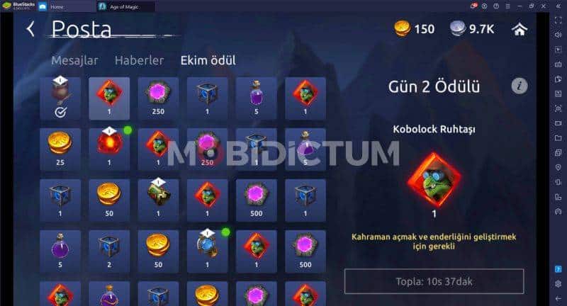 Age of Magic Günlük Ödüller