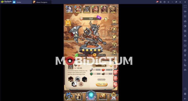 Brave Dungeon karakterler