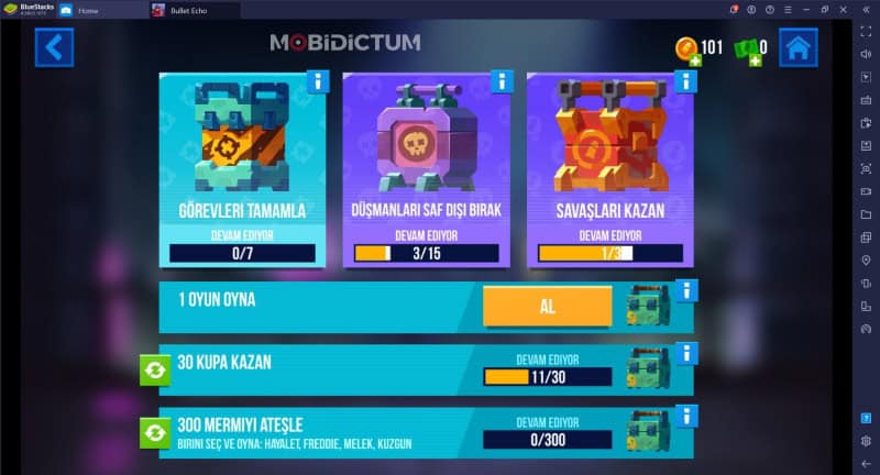 Bullet Echo Görevler