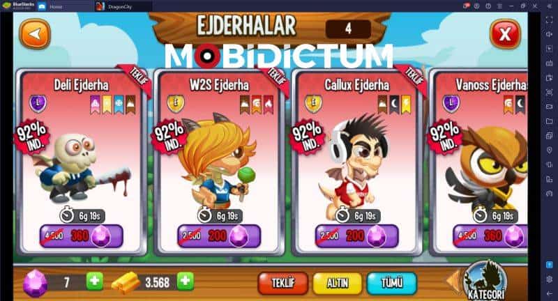 Dragon City Ejderhalar