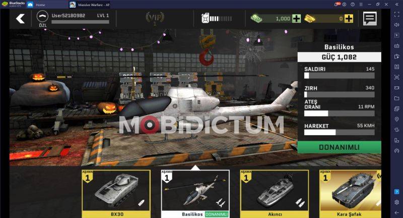 Massive Warfare Araçlar