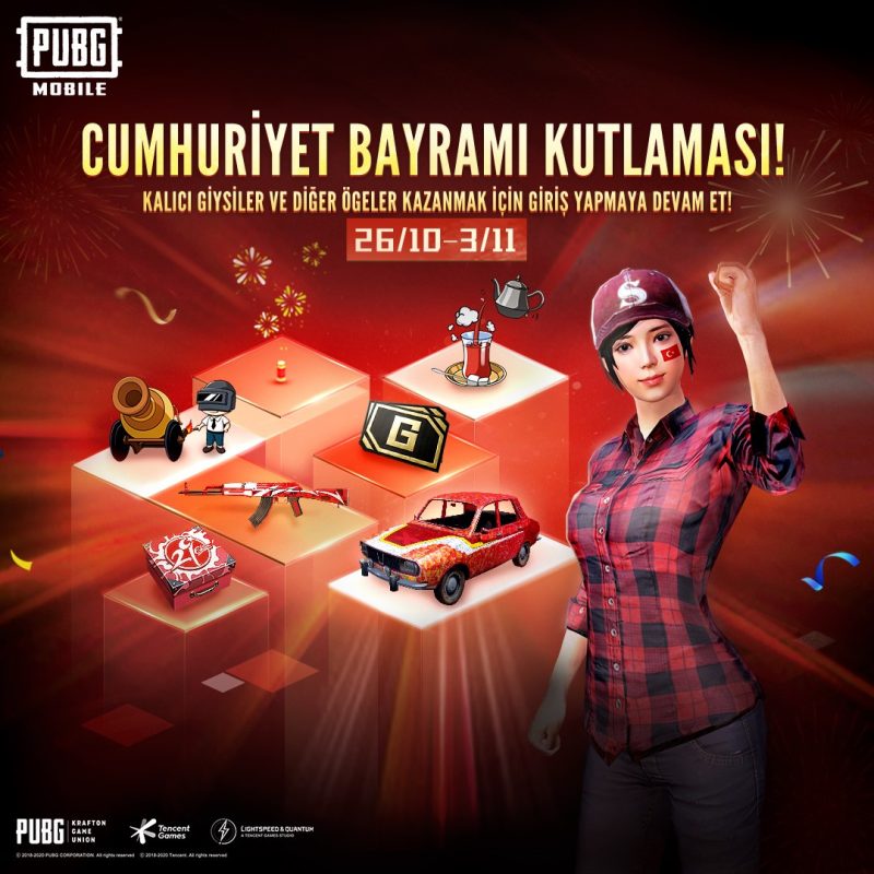 PUBG Mobile 29 Ekim Kodları