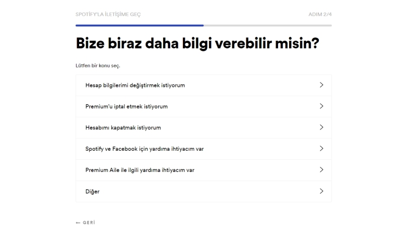 Spotify Hesap Silme Linki