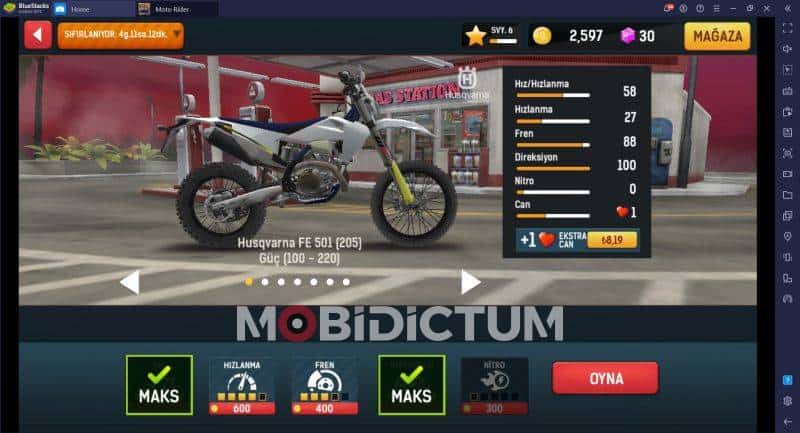 Moto Rider Motor Güçlendirme