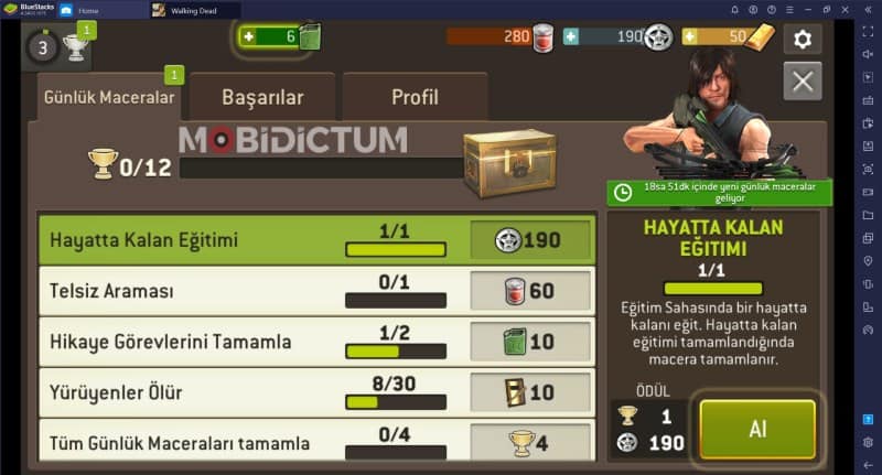 The Walking Dead Görevler