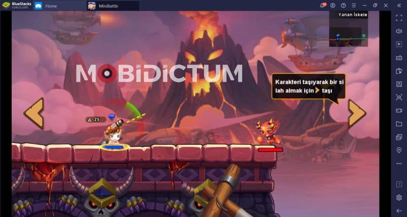 Büyük ekrandan New MiniBattle oynayarak daha akıcı bir oyun deneyimine sahip olabilirsiniz.