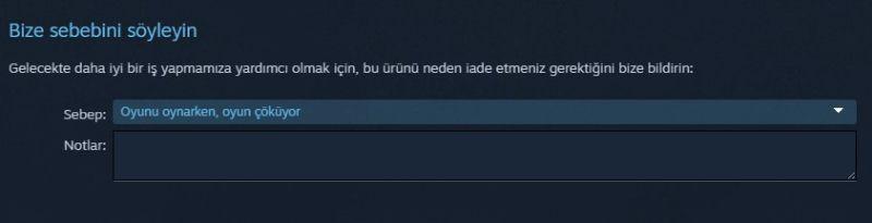 steam oyun iade etme sınırı