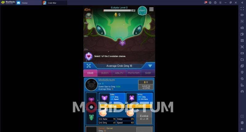 Crab War Özellikleri geliştirme