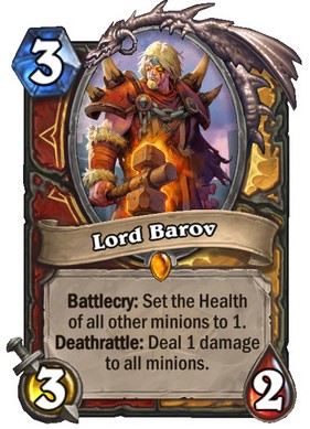 Lord Barov Hearthstone