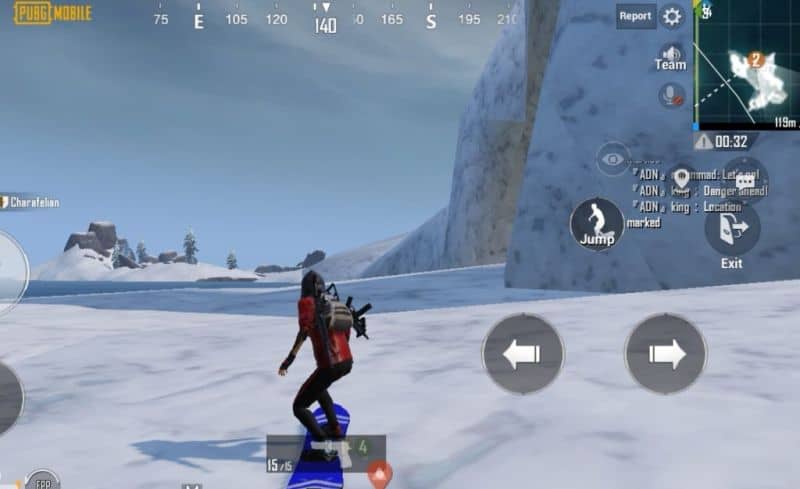 PUBG Mobile Snowboard