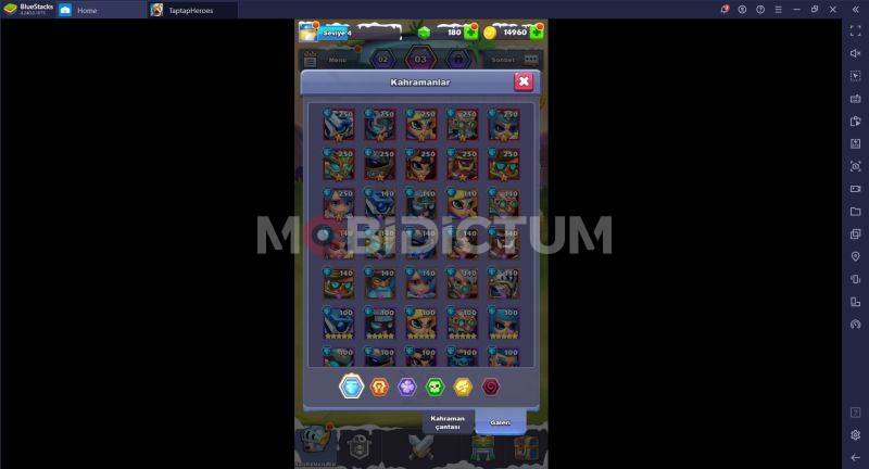 Taptap Heroes Kahramanlar