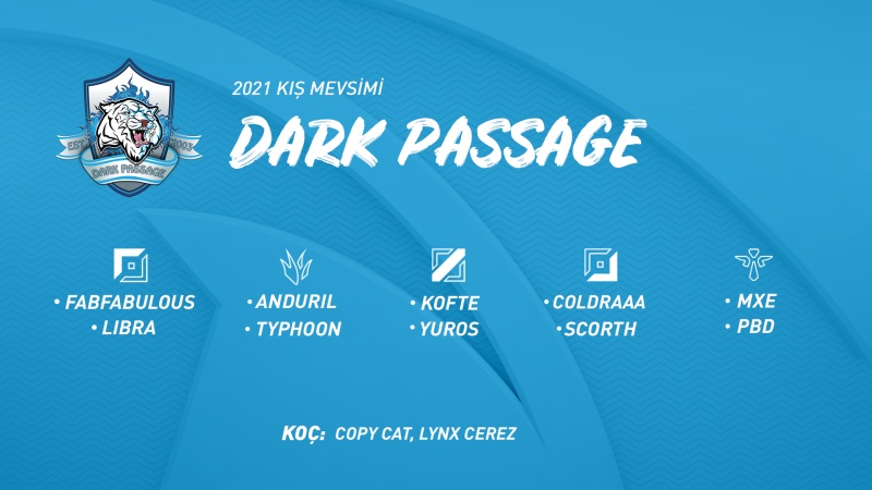 Dark Passage espor kadrosu