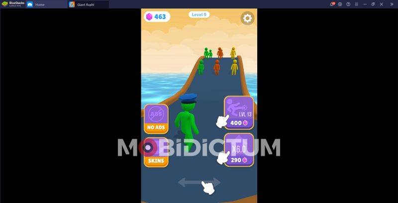 Giant Rush geliştirme