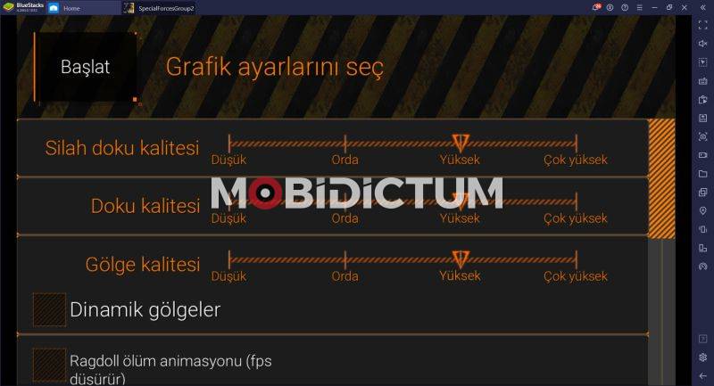 Special Forges Group 2 Grafik Ayarları