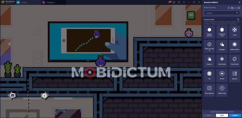 Dadish 2 kontrol ayarları