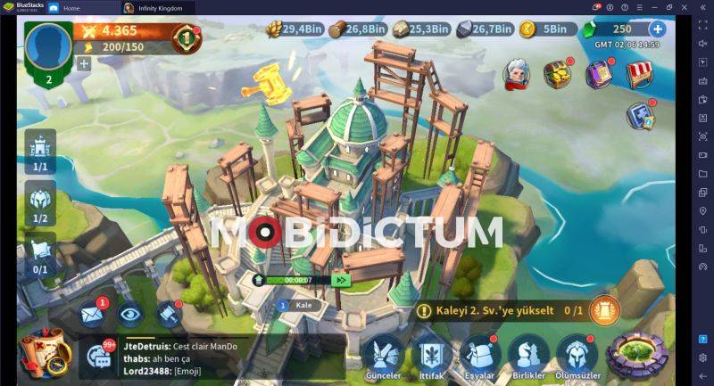 Infinity Kingdom kale geliştirme