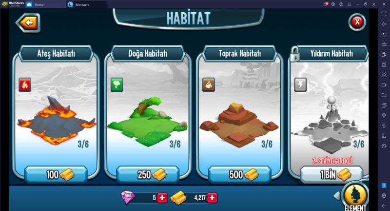 Monster Legends Habitat