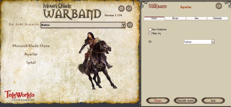 Mount and Blade Hile nasıl aktifleştirilir