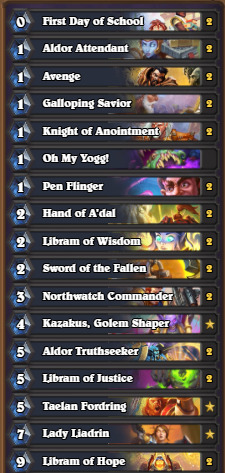 Hearthstone Paladin En iyi Desteleri