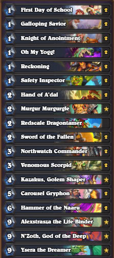 Hearthstone Paladin En iyi Desteleri