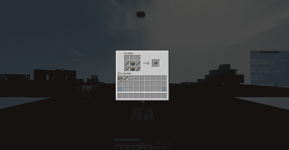 Minecraft çit kapısı nasıl yapılır