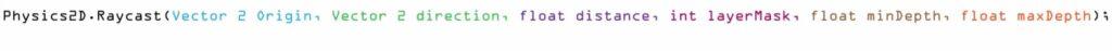 unity raycast 2d code