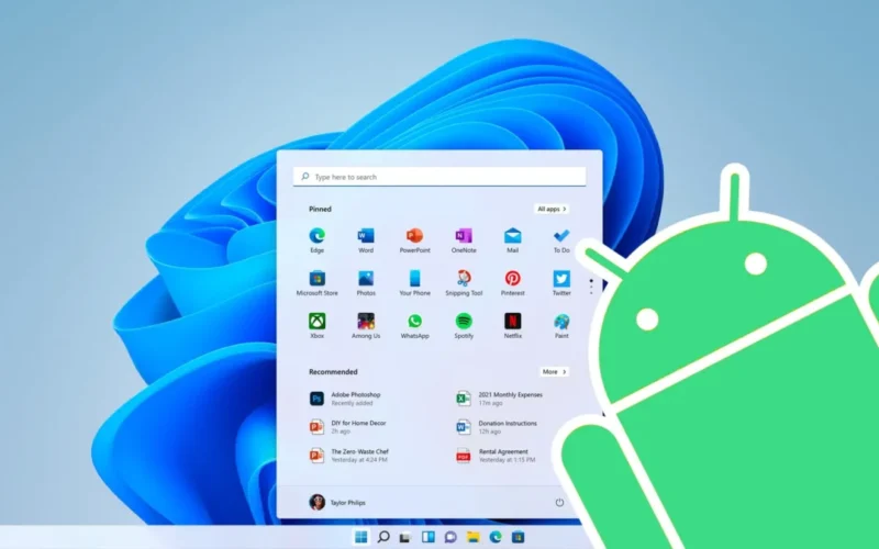 Windows Android uygulamalar