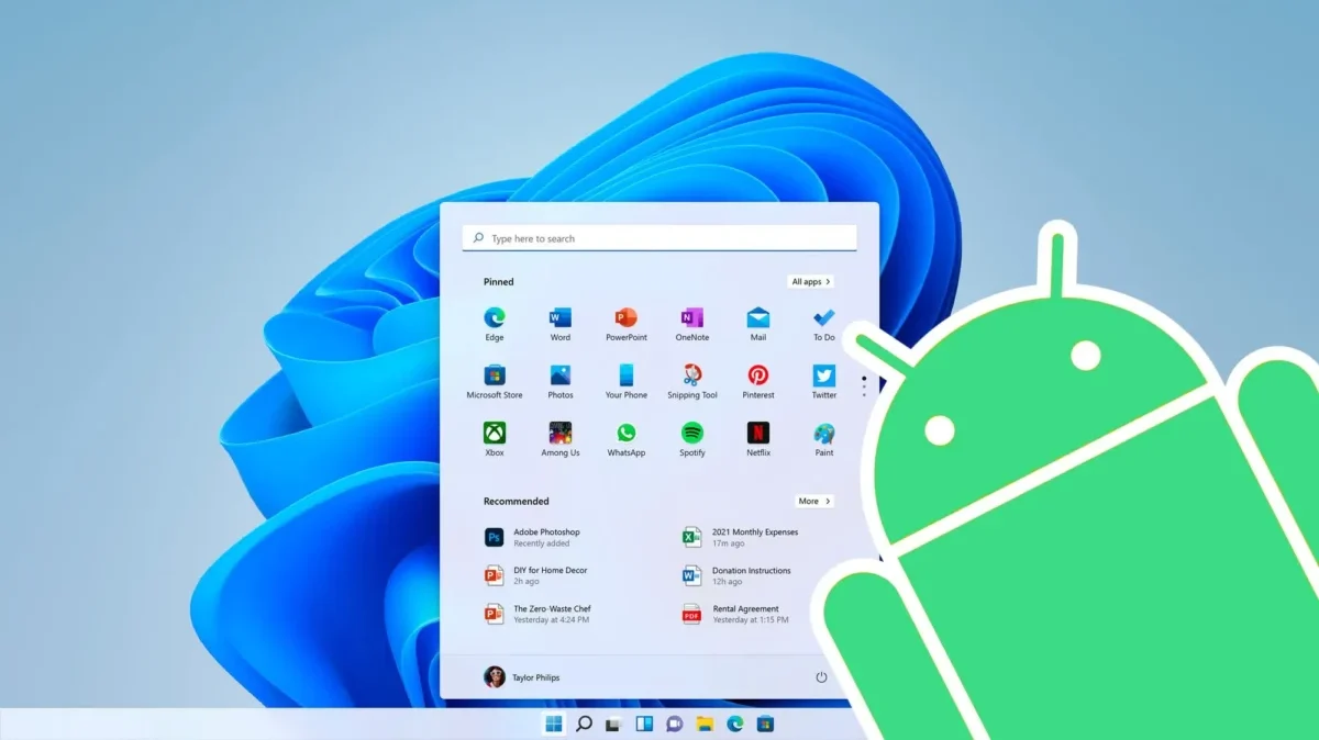 Windows Android apps