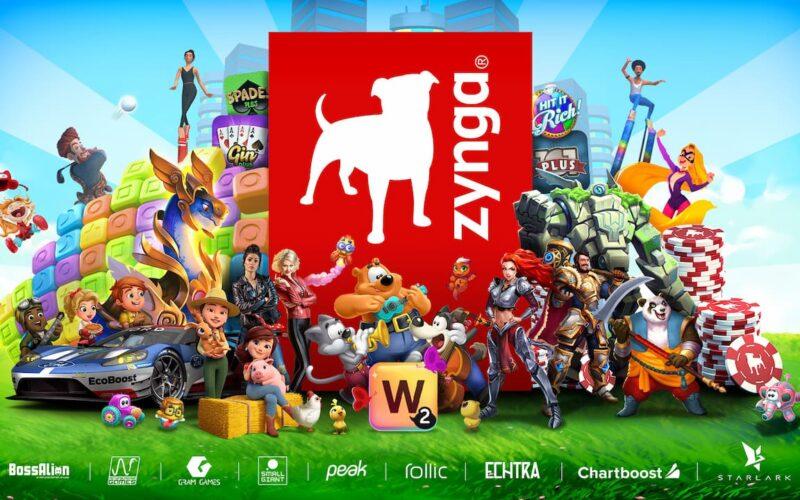 Zynga ve alt markalarının gözüktüğü bir görsel
