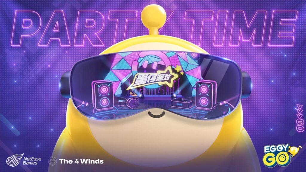 Eggy Go avatarı oyuna hazır bir poz veriyor.