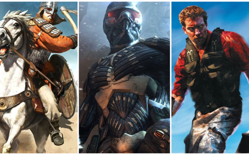 Bannerlord, Crysis and Far Cry main characters posing