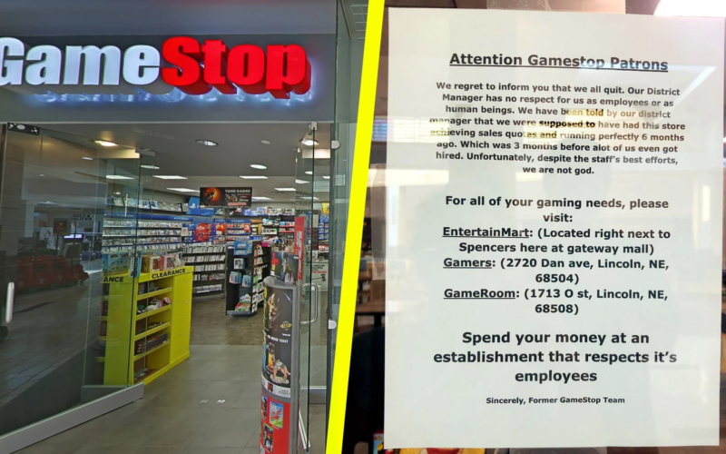 Gamestop employees walk out