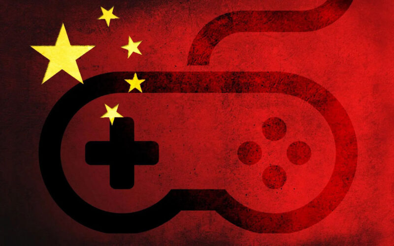 China Flag and a game controller