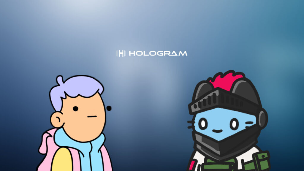 Hologram Labs tarafından birbirine bakan iki avatar