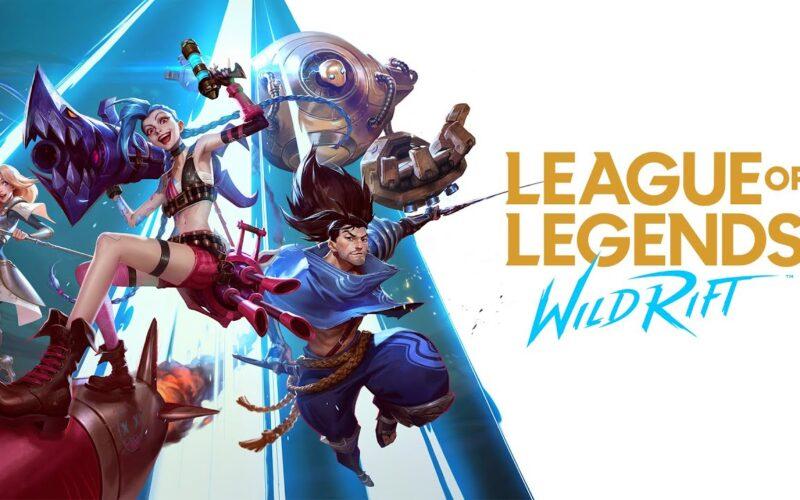 Wild Rift logosunun önünde poz veren birkaç League of Legends şampiyonu