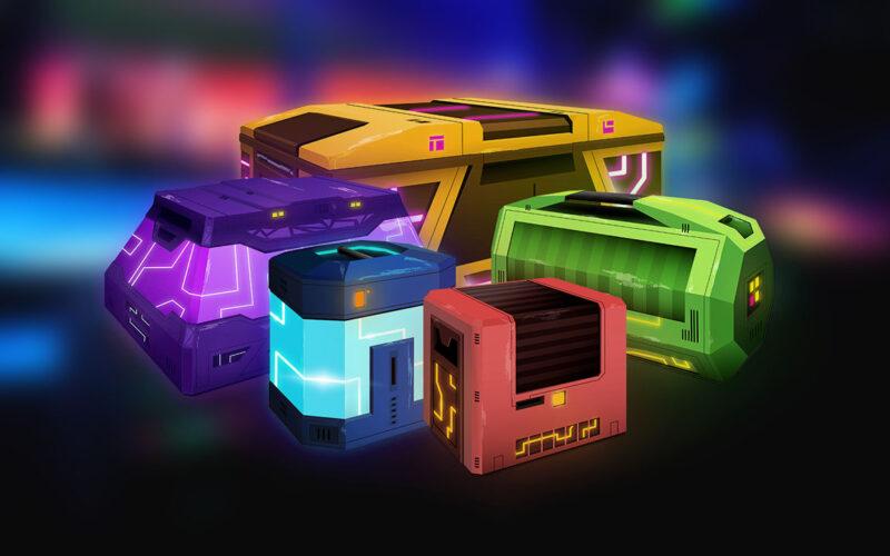 Loot boxes from a number of games bunched together