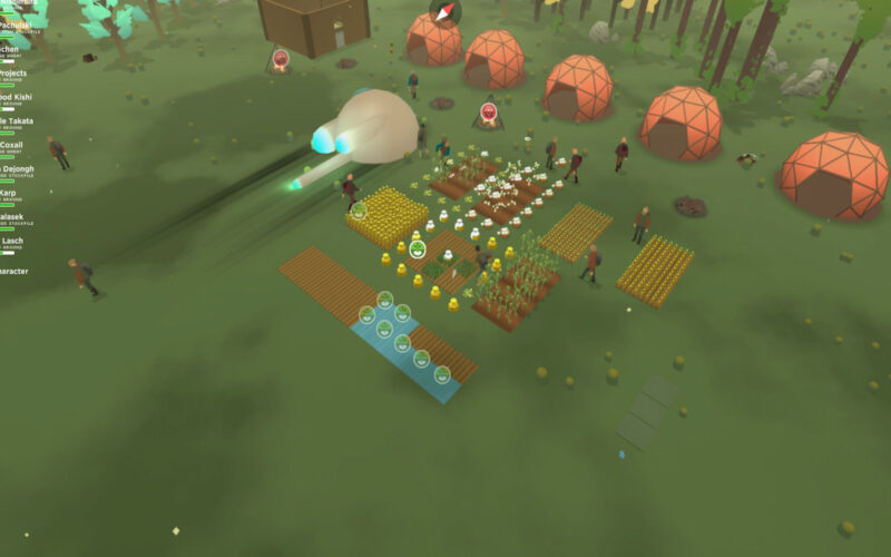 İnsanlar Klang Games'in Seed oyununu oynuyor.