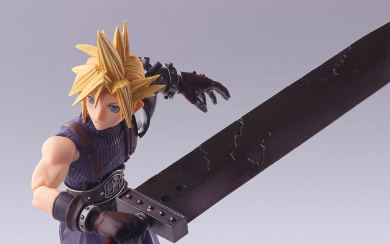Final Fantasy VII heroe Cloud's action figure which is also an NFT